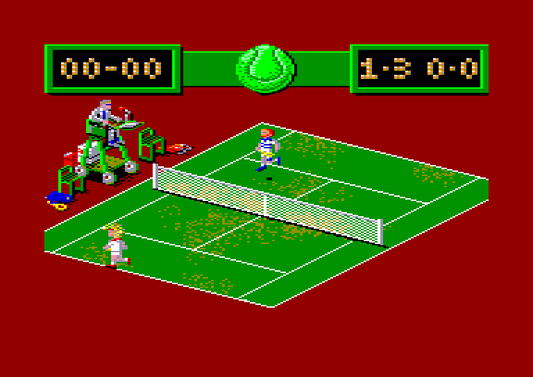 screenshot of the Amstrad CPC game Grand prix tennis by GameBase CPC