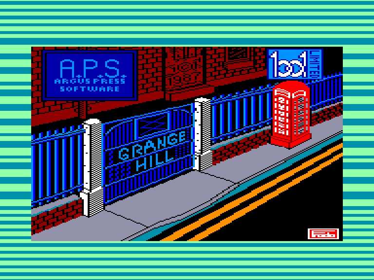 screenshot of the Amstrad CPC game Grange hill by GameBase CPC