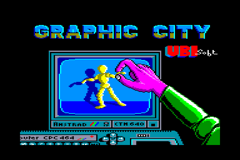 screenshot of the Amstrad CPC game Graphic city by GameBase CPC