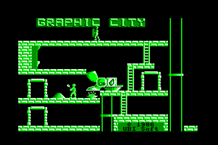 screenshot of the Amstrad CPC game Graphic city by GameBase CPC