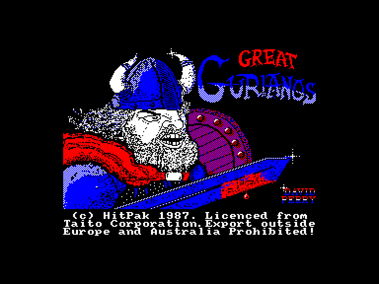 screenshot of the Amstrad CPC game Great Gurianos by GameBase CPC