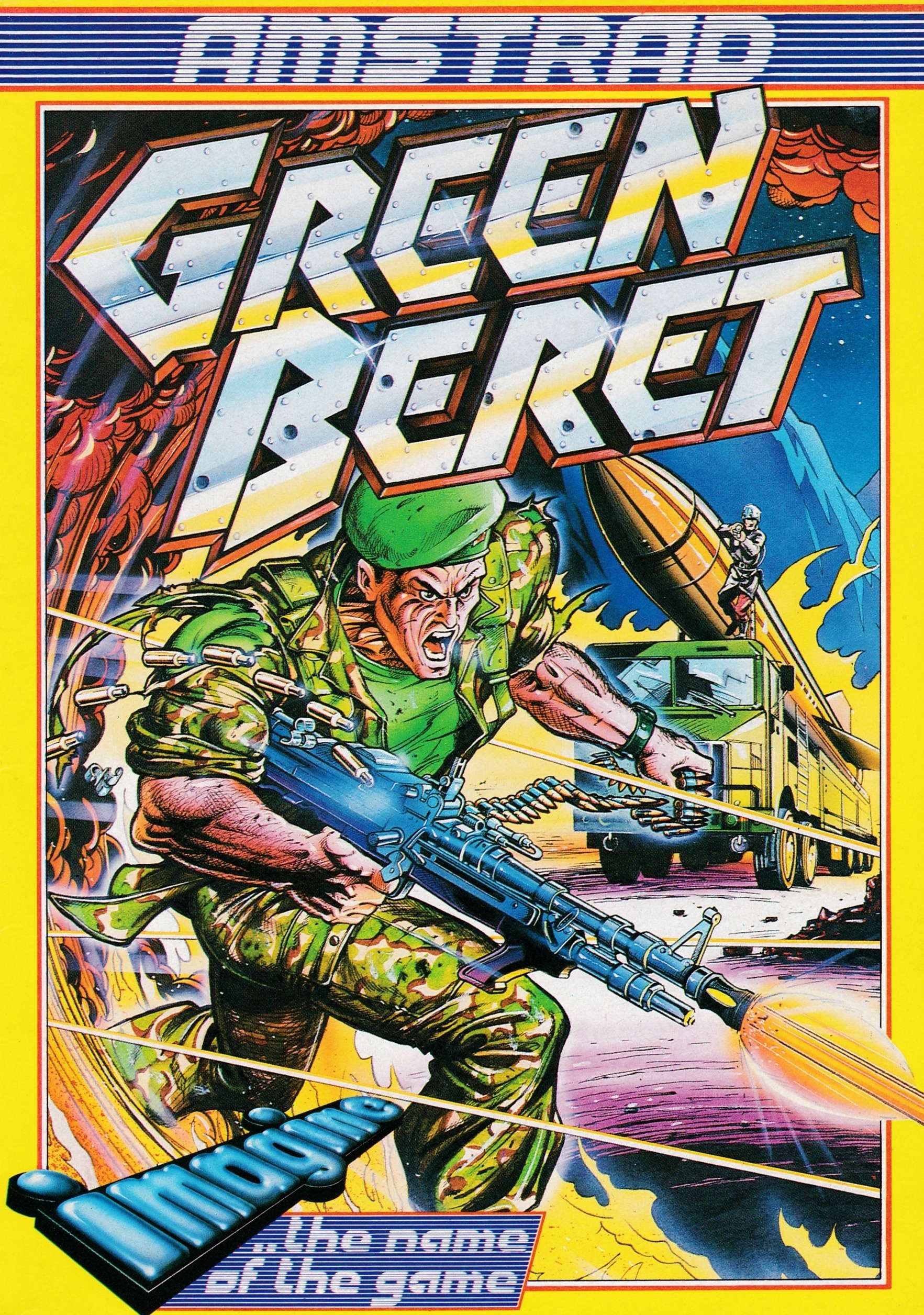 screenshot of the Amstrad CPC game Green Beret by GameBase CPC