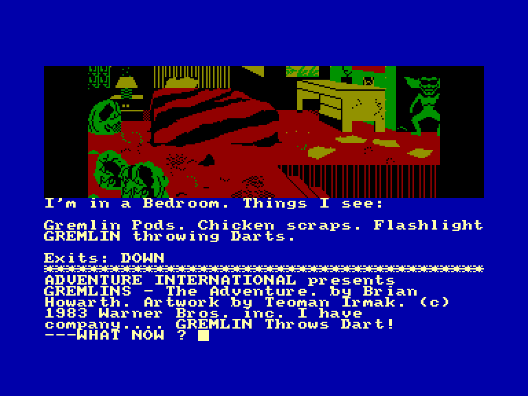 screenshot of the Amstrad CPC game Gremlins by GameBase CPC