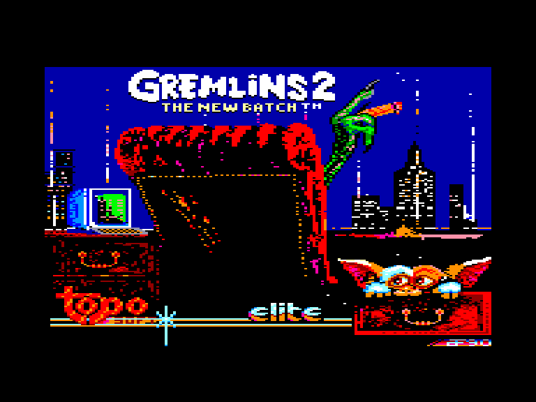 screenshot of the Amstrad CPC game Gremlins 2 - The New Batch by GameBase CPC