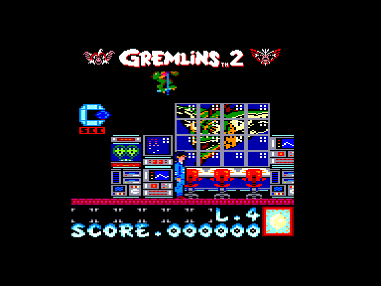 screenshot of the Amstrad CPC game Gremlins 2 - The New Batch by GameBase CPC