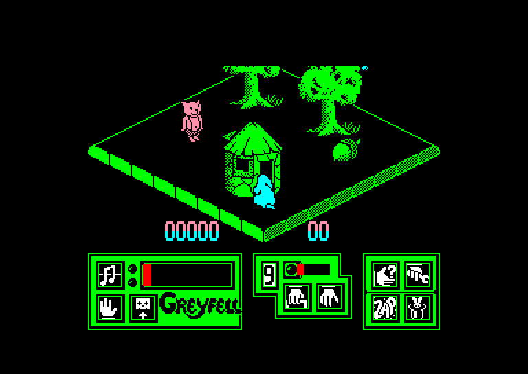 screenshot of the Amstrad CPC game Greyfell by GameBase CPC