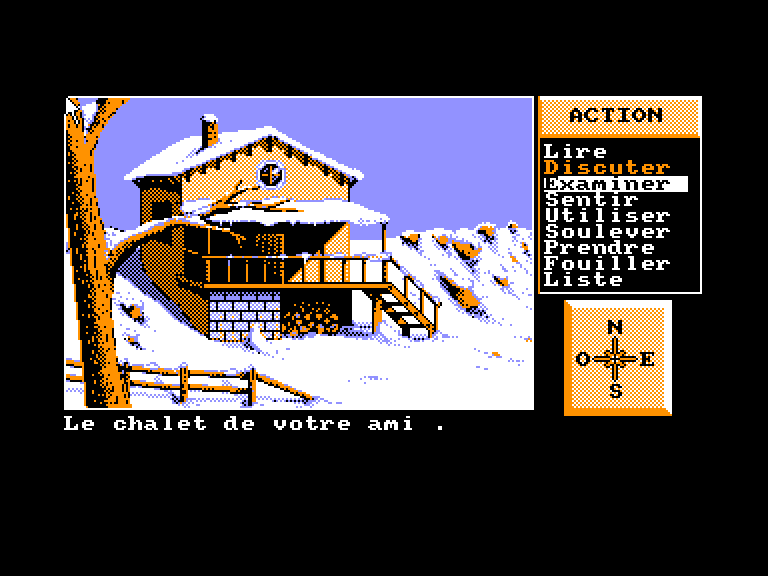 screenshot of the Amstrad CPC game Griffes de la Nuit (les)