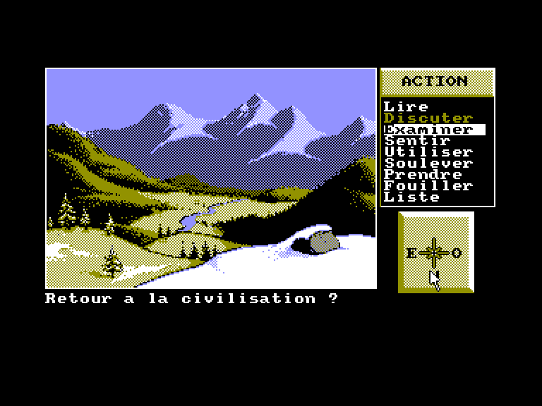 screenshot of the Amstrad CPC game Griffes de la Nuit (les) by GameBase CPC