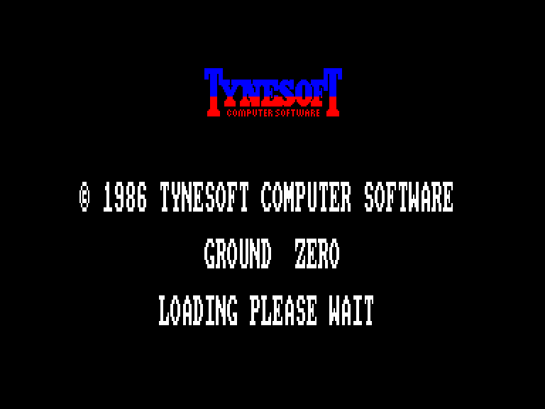 screenshot of the Amstrad CPC game Ground Zero by GameBase CPC