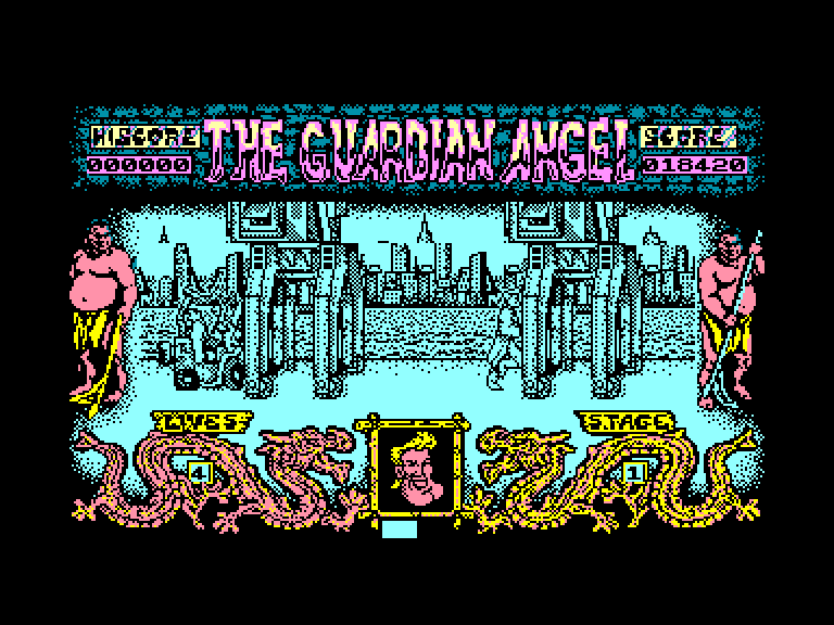 screenshot of the Amstrad CPC game Guardian Angel by GameBase CPC