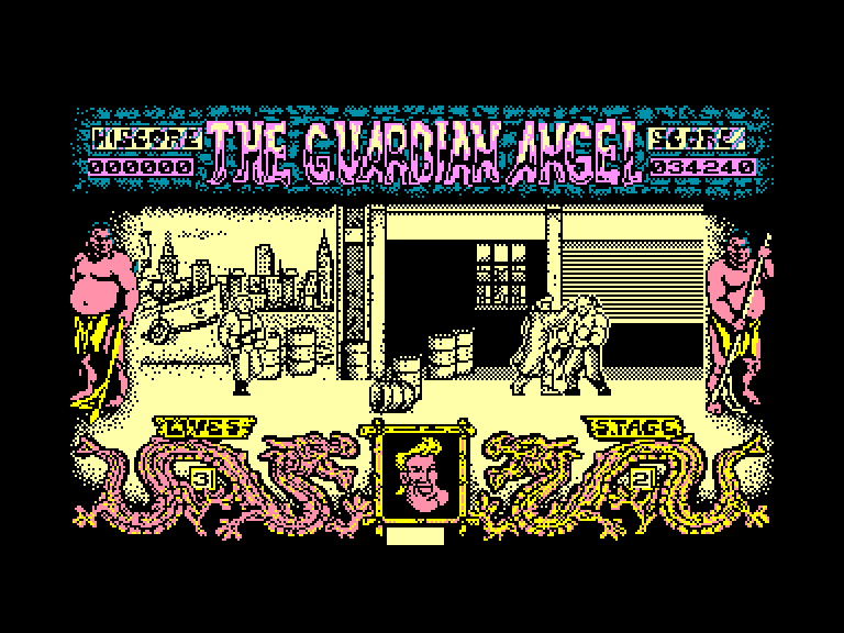 screenshot of the Amstrad CPC game Guardian Angel by GameBase CPC