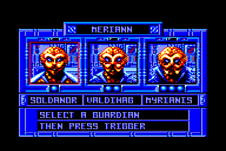 screenshot of the Amstrad CPC game Guardians by GameBase CPC