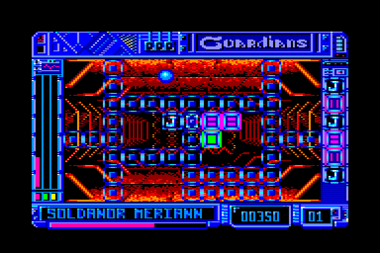 screenshot of the Amstrad CPC game Guardians by GameBase CPC