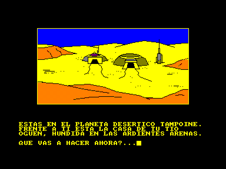 screenshot of the Amstrad CPC game Guerra de las vajillas (la) by GameBase CPC