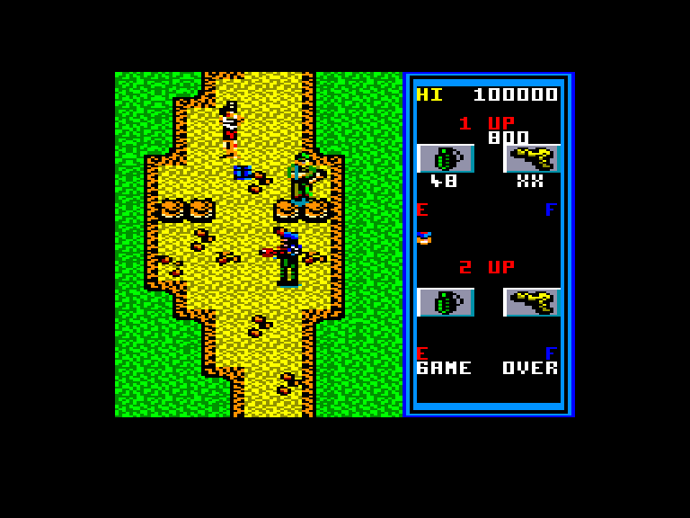 screenshot of the Amstrad CPC game Guerrilla war by GameBase CPC