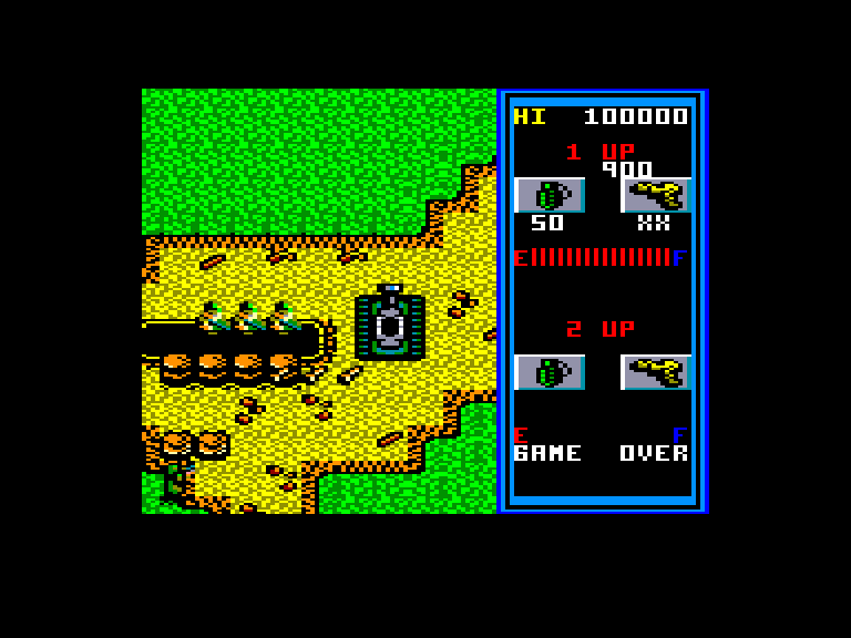 screenshot of the Amstrad CPC game Guerrilla war by GameBase CPC