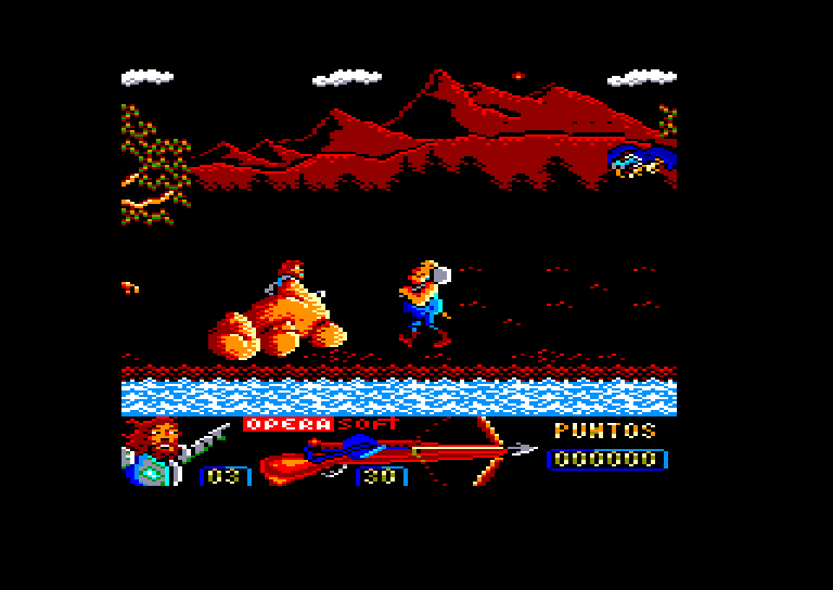 screenshot of the Amstrad CPC game Guillermo tell by GameBase CPC