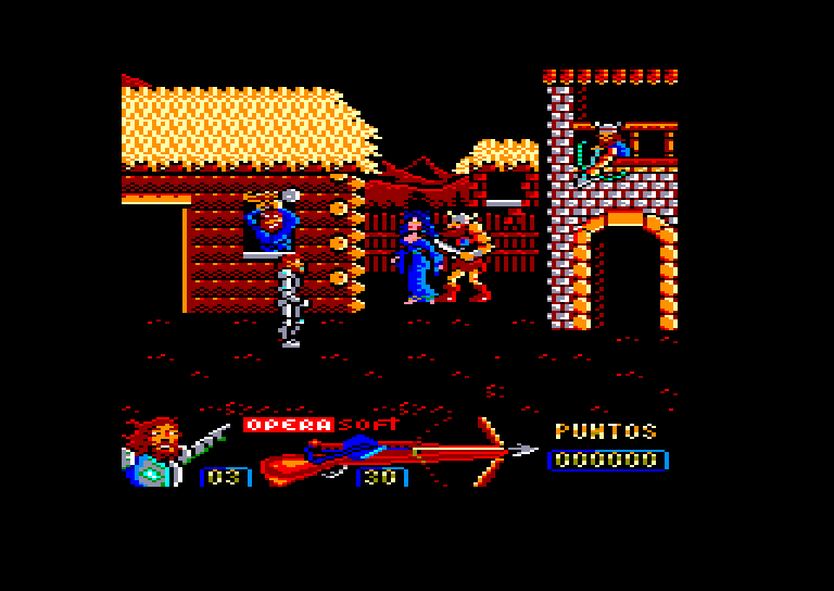 screenshot of the Amstrad CPC game Guillermo tell by GameBase CPC