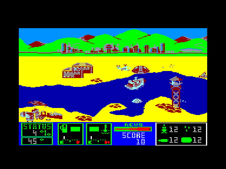screenshot of the Amstrad CPC game Gunboat by GameBase CPC