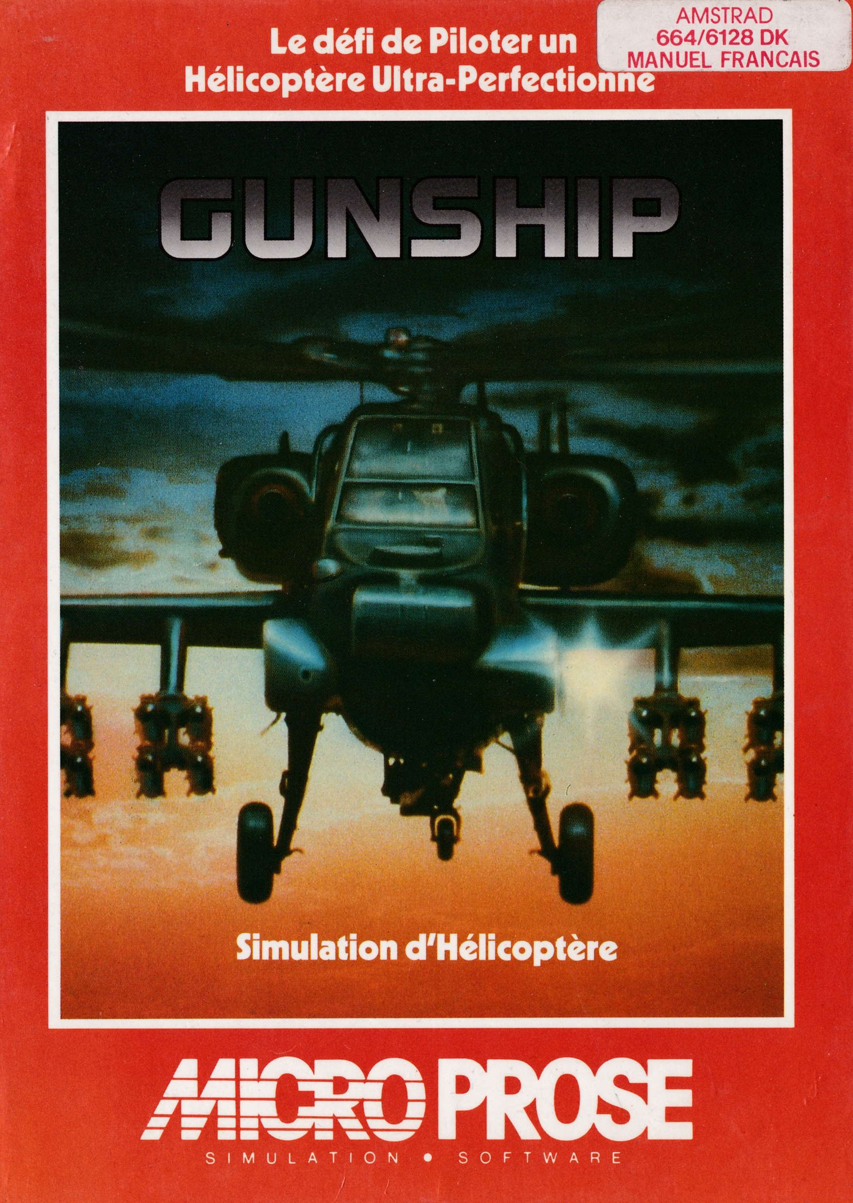 cover of the Amstrad CPC game Gunship  by GameBase CPC