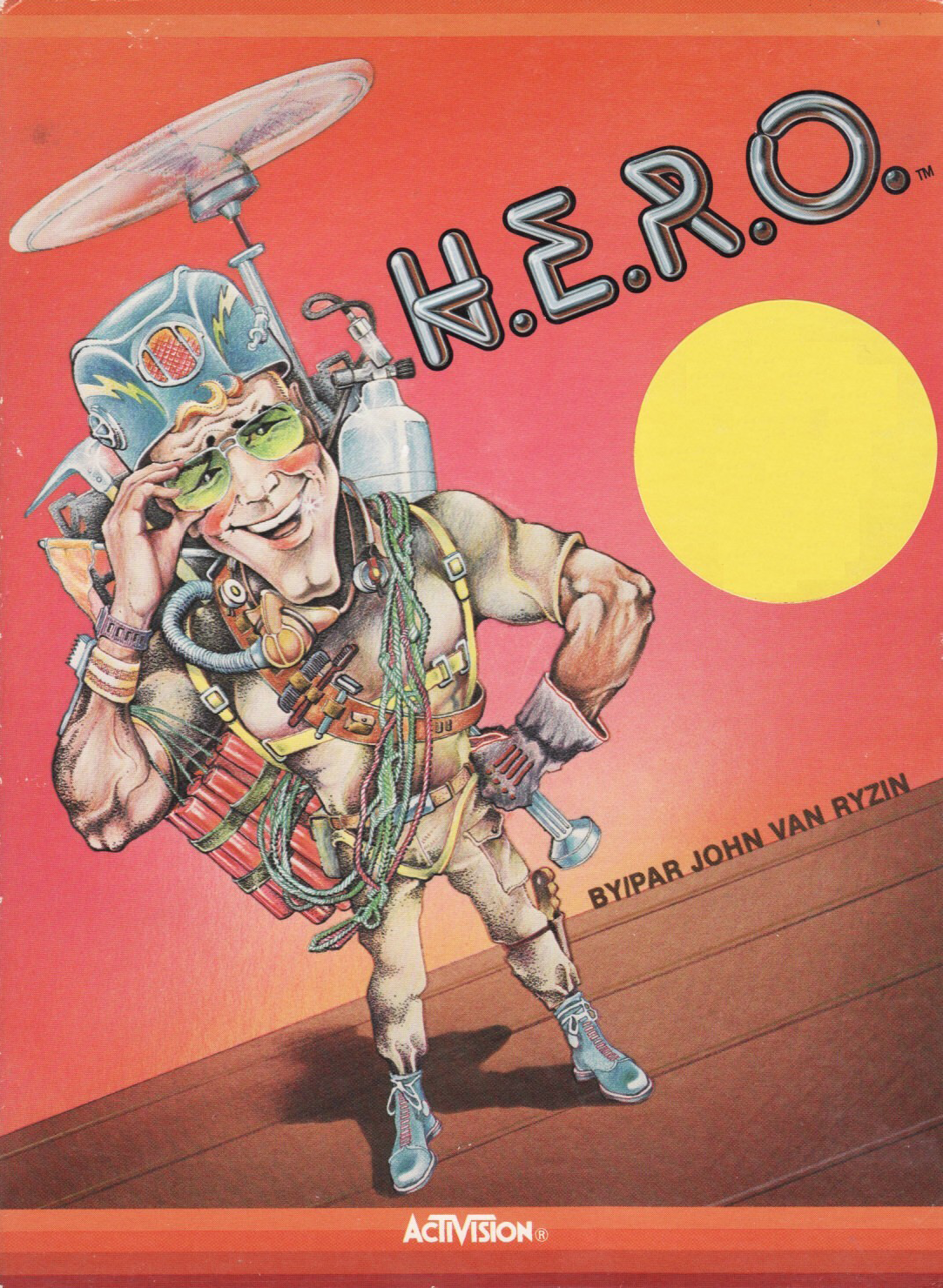 cover of the Amstrad CPC game H.E.R.O.  by GameBase CPC