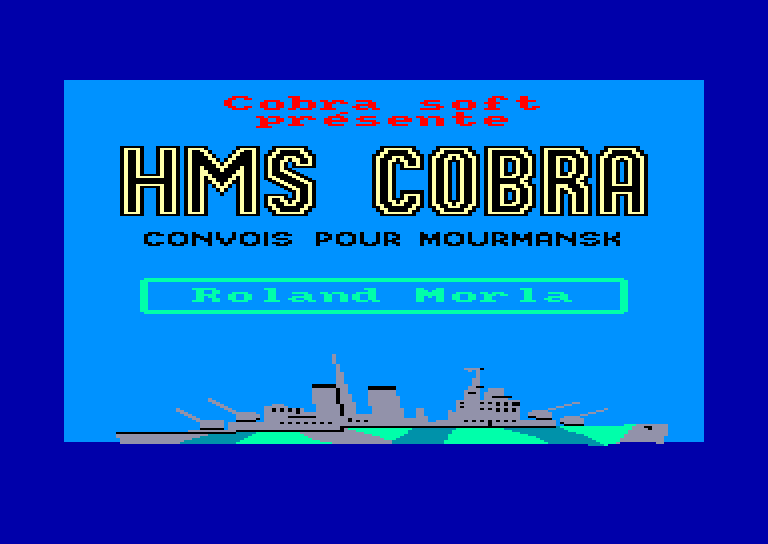 screenshot of the Amstrad CPC game Hms cobra by GameBase CPC
