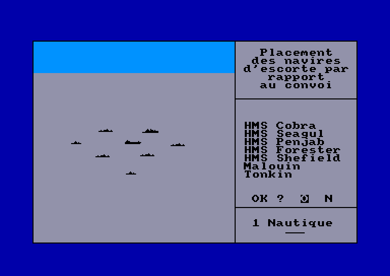 screenshot of the Amstrad CPC game Hms cobra by GameBase CPC