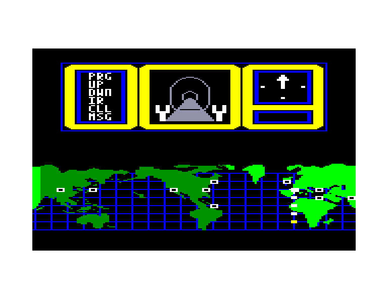 screenshot of the Amstrad CPC game Hacker by GameBase CPC
