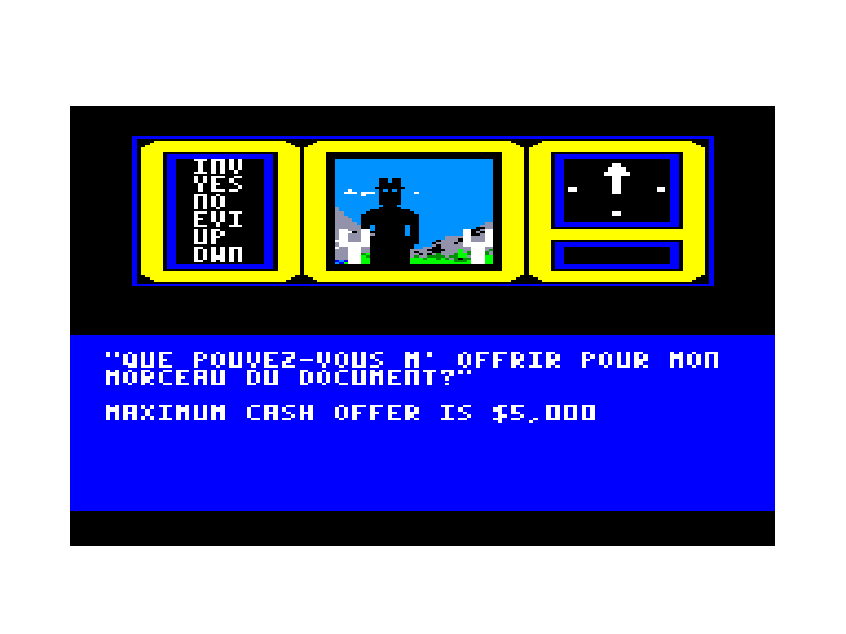 screenshot of the Amstrad CPC game Hacker by GameBase CPC