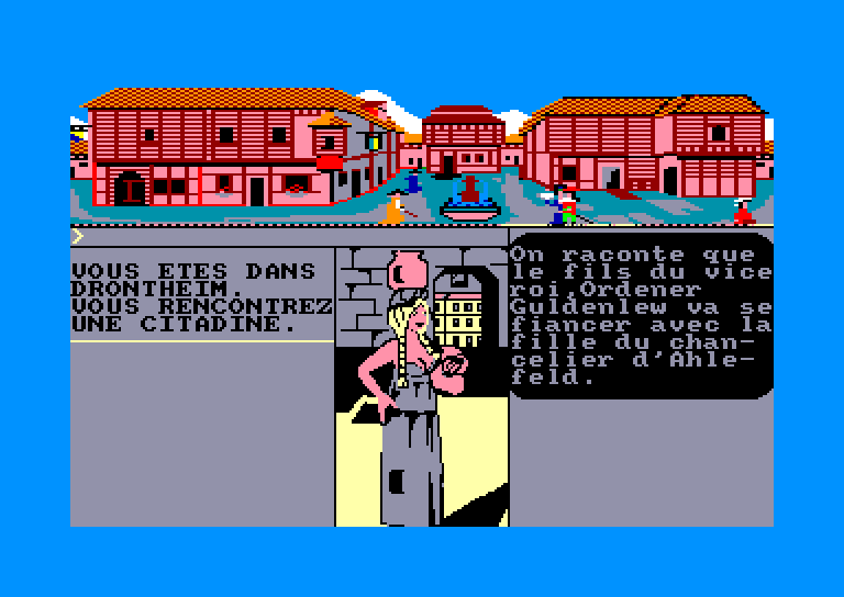 screenshot of the Amstrad CPC game Han d'Islande by GameBase CPC