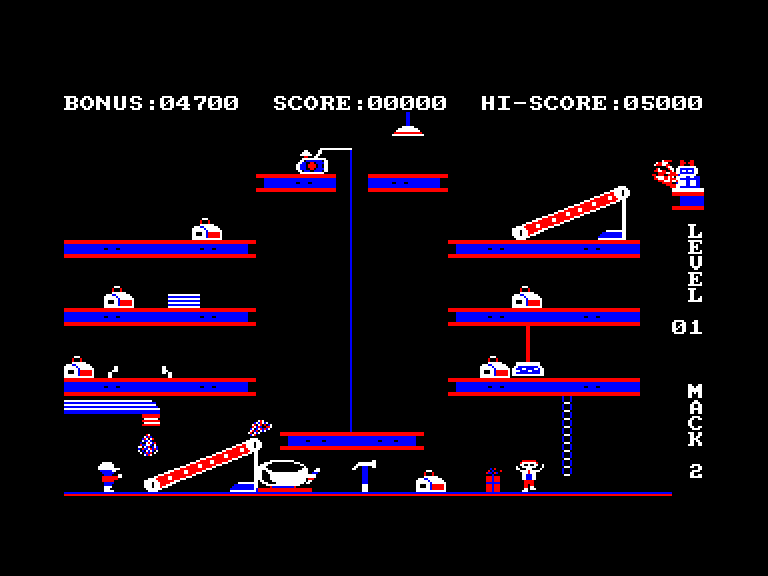 screenshot of the Amstrad CPC game Hard hat mack by GameBase CPC