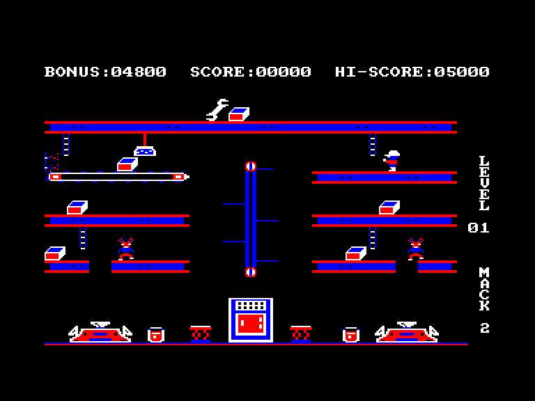 screenshot of the Amstrad CPC game Hard hat mack by GameBase CPC