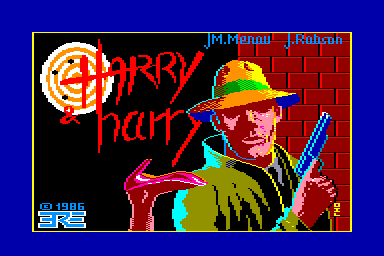 screenshot of the Amstrad CPC game Harry & Harry - La Boite de Rajmahal by GameBase CPC