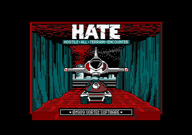 screenshot of the Amstrad CPC game Hate by GameBase CPC