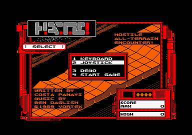 screenshot of the Amstrad CPC game Hate by GameBase CPC