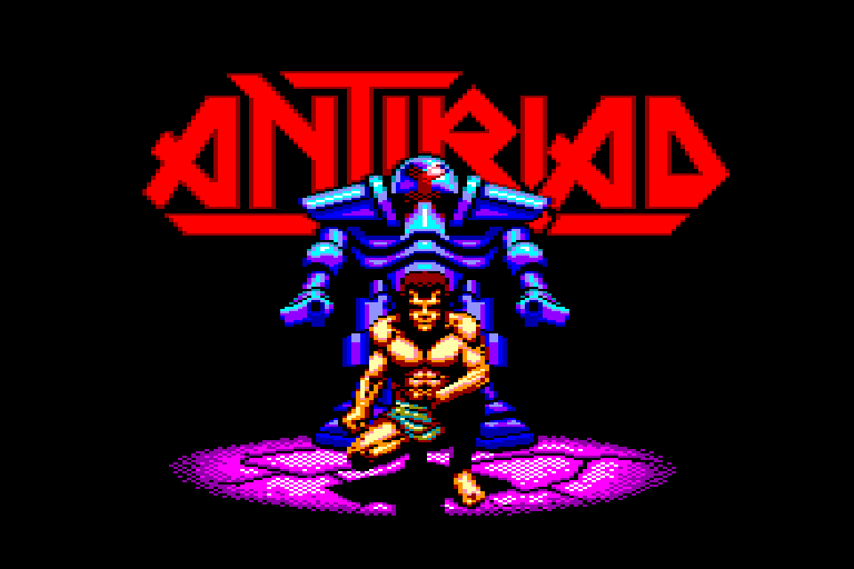 screenshot of the Amstrad CPC game Heilige Rustung des Antiriad (die) by GameBase CPC