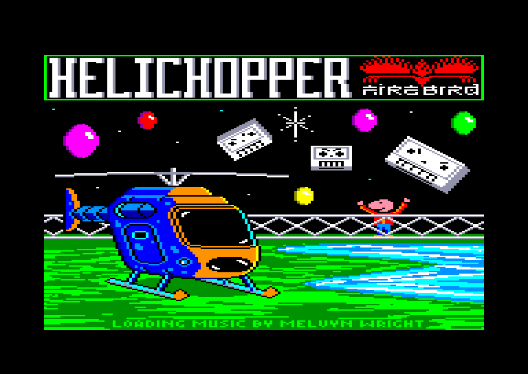 screenshot of the Amstrad CPC game Helichopper by GameBase CPC