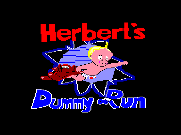 screenshot of the Amstrad CPC game Herbert's dummy run by GameBase CPC