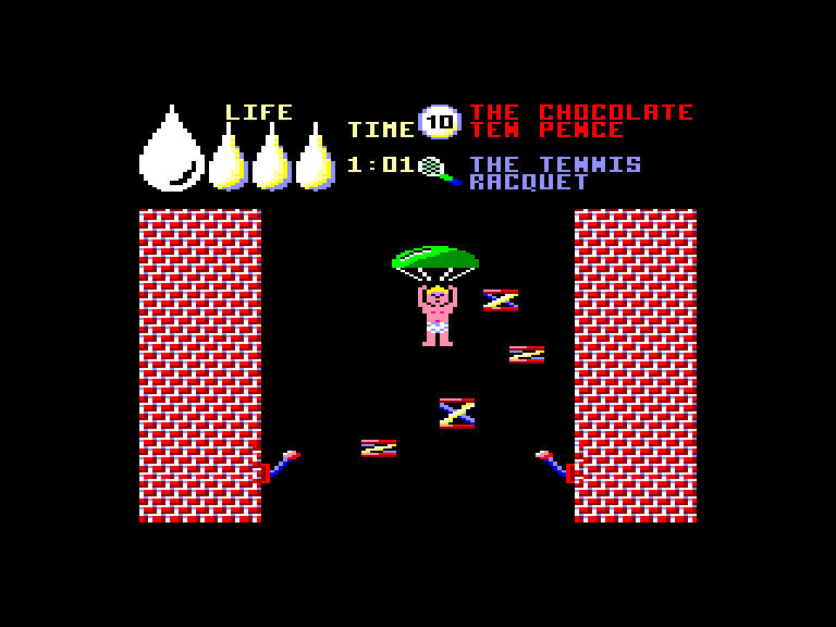 screenshot of the Amstrad CPC game Herbert's dummy run by GameBase CPC