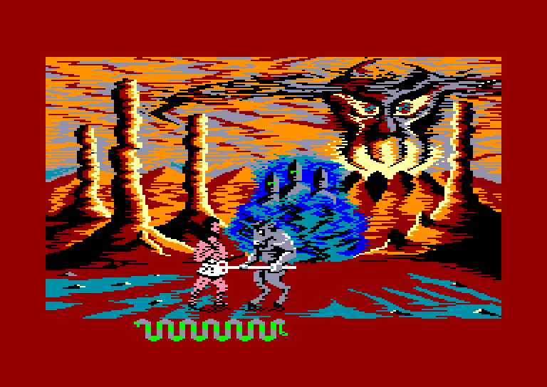 screenshot of the Amstrad CPC game Hercules - Slayer of the Damned by GameBase CPC