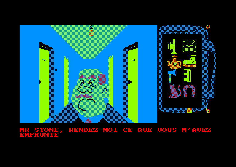 screenshot of the Amstrad CPC game Erbschaft (die) by GameBase CPC