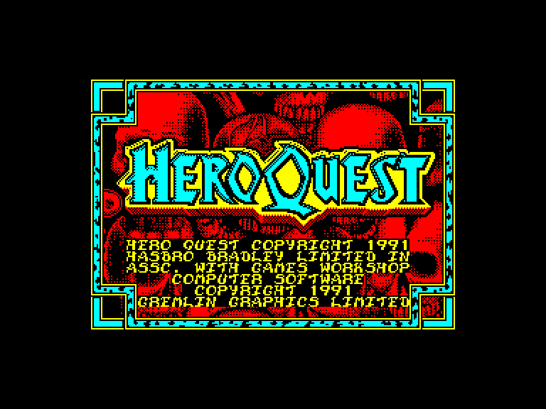 screenshot of the Amstrad CPC game Hero Quest - Return of the Witch Lord by GameBase CPC