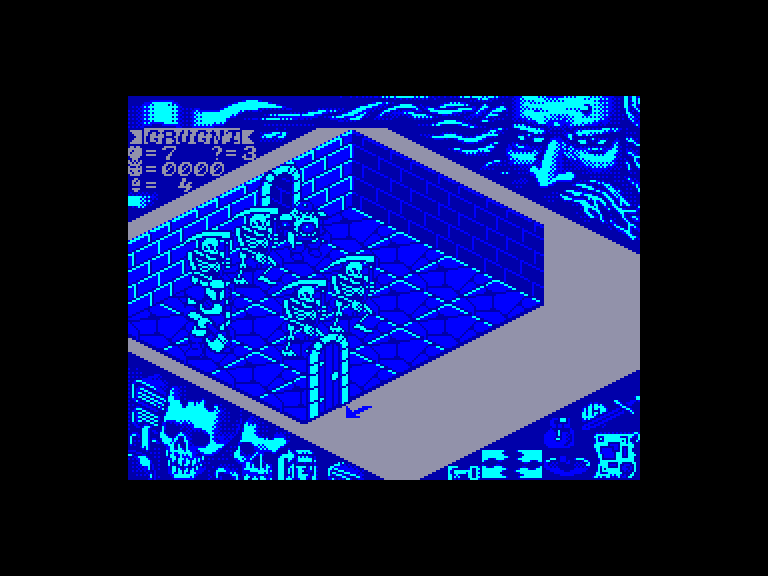 screenshot of the Amstrad CPC game Hero Quest - Return of the Witch Lord by GameBase CPC