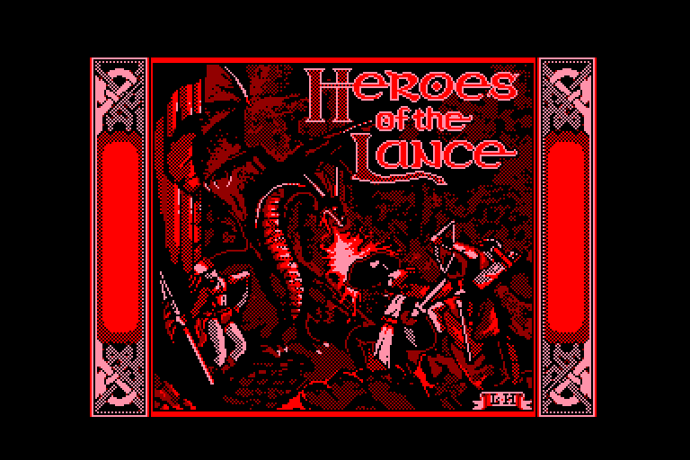 screenshot of the Amstrad CPC game Heroes of the Lance by GameBase CPC