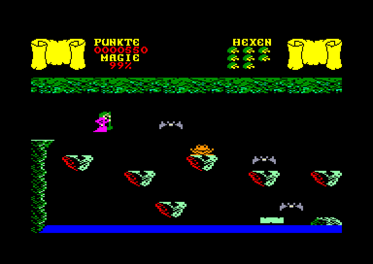 screenshot of the Amstrad CPC game Cauldron by GameBase CPC