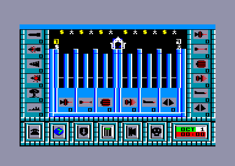 screenshot of the Amstrad CPC game High frontier by GameBase CPC