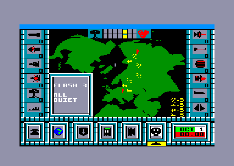 screenshot of the Amstrad CPC game High frontier by GameBase CPC