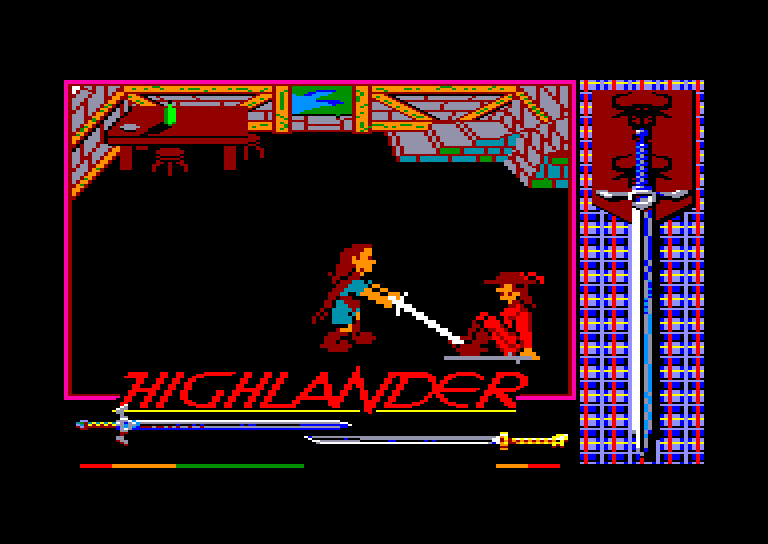 screenshot of the Amstrad CPC game Highlander by GameBase CPC