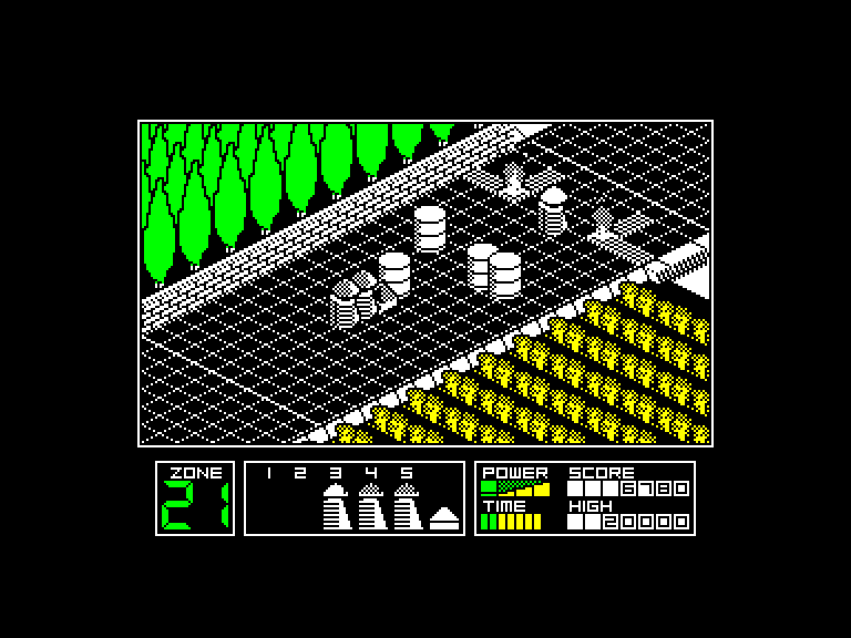 screenshot of the Amstrad CPC game Highway Encounter by GameBase CPC