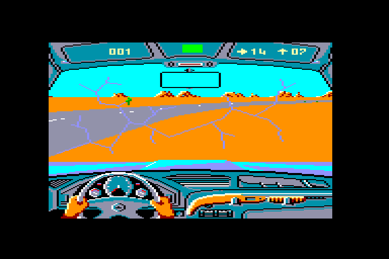 screenshot of the Amstrad CPC game Highway patrol by GameBase CPC